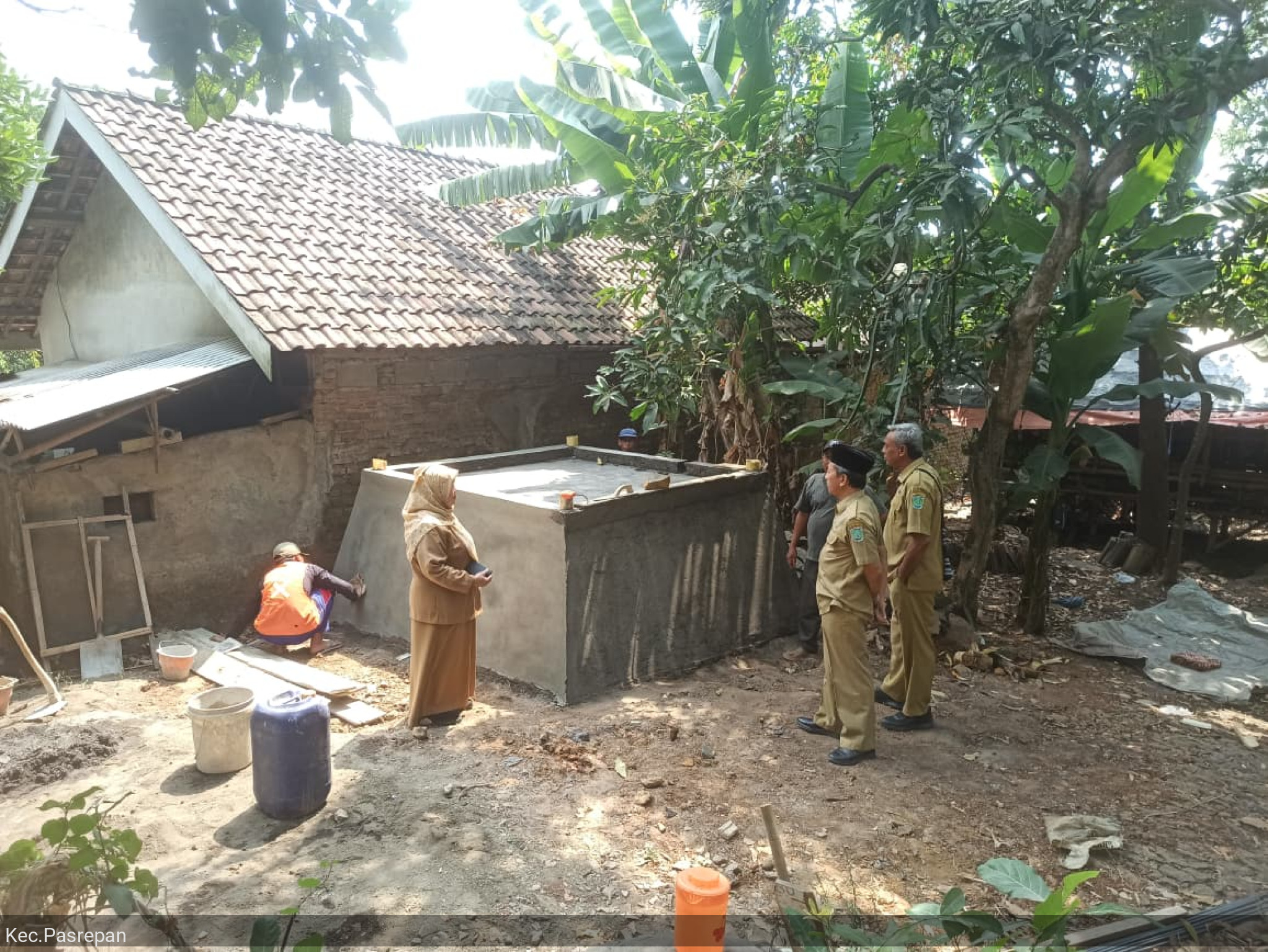 Monitoring Titik Lokasi Tandon Air Desa Ngantungan Kecamatan Pasrepan